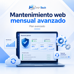 Mantenimiento web mensual avanzado | MPTech Solutions