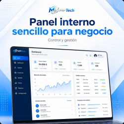 Panel interno sencillo para negocio | MPTech Solutions