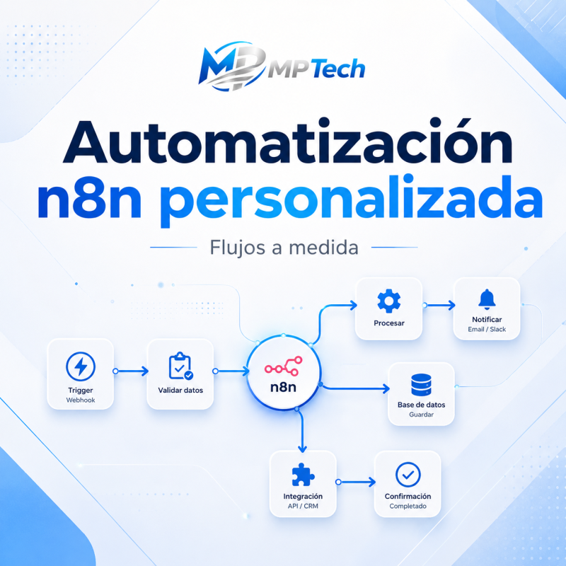 Automatización n8n personalizada | MPTech Solutions
