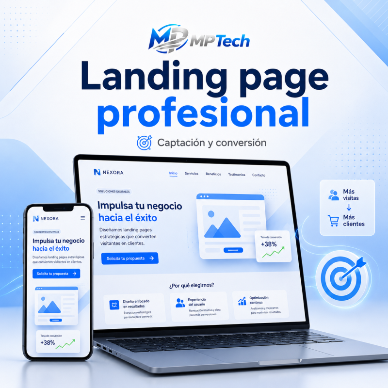 Landing page profesional | MPTech Solutions