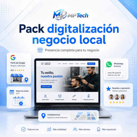 Pack digitalización negocio local | MPTech Solutions